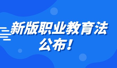 新版職業(yè)教育法公布！推動職業(yè)教育信息化建設(shè)與融合應(yīng)用
